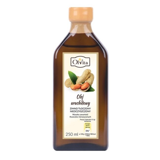 Olej arachidowy zimnotłoczony 250 ml Olvita