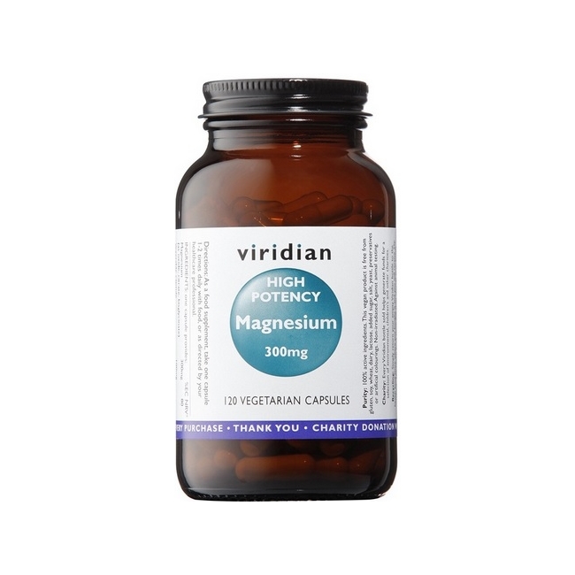 Viridian Magnez 300 mg 120 kapsułek 