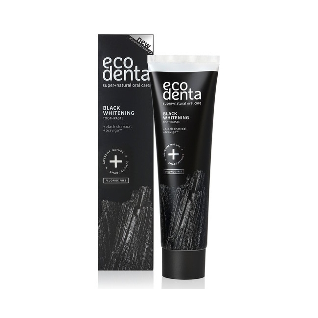 Ecodenta pasta do zębów Black Whitening bez fluoru 100 ml 