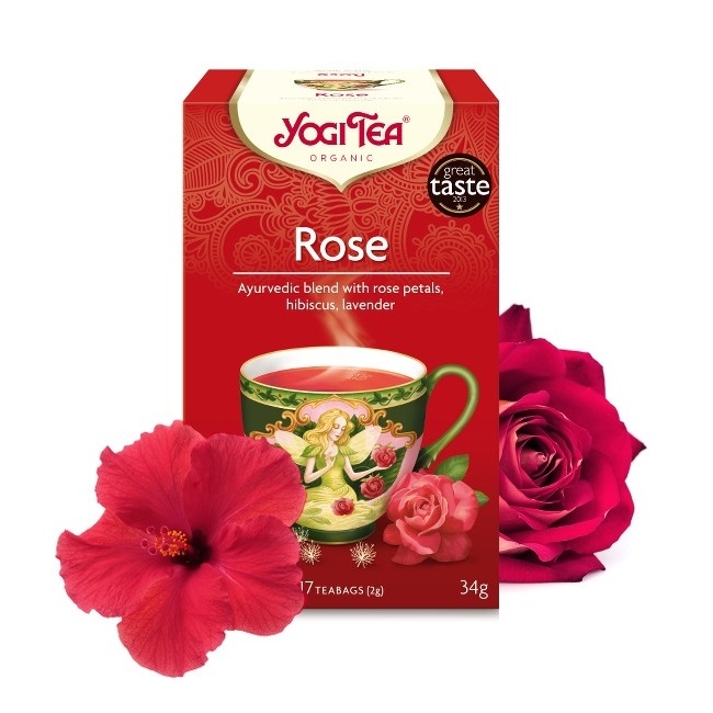 Herbata róża 17 saszetek BIO Yogi Tea 