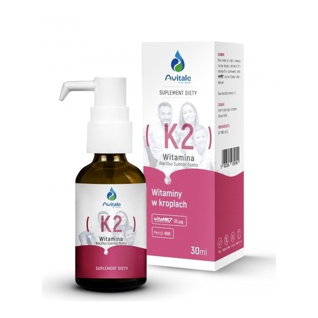 Witamina K2 (Vita MK7) 25uq Olive 30 ml Avitale 