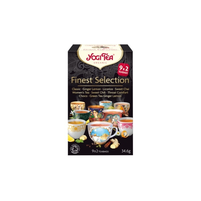 Herbata wyborny zestaw finest selection 18 saszetek  Yogi Tea
