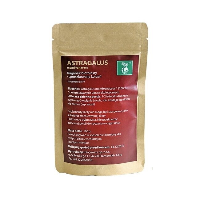 Traganek błoniasty-Astragalus membranaceus 100g Biogeneza