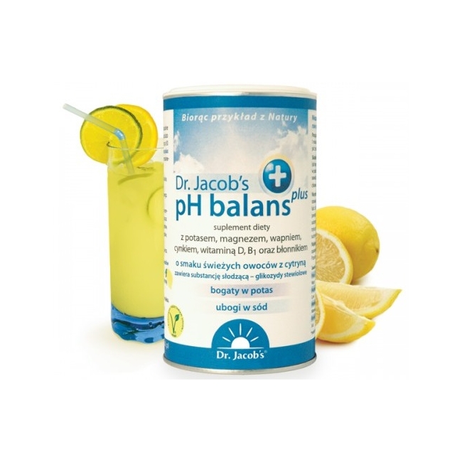Dr Jacobs Magnez Potas Wapń Cytryniany PLUS (pH balans) proszek 300 g
