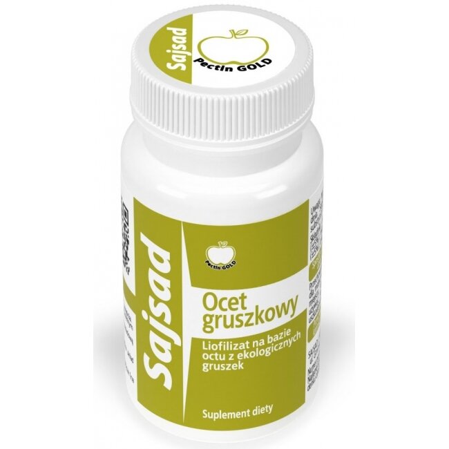 Sajsad liofilizat na bazie ekologicznego octu gruszkowego 300 mg 60 kapsułek 