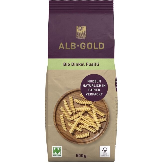 Makaron orkiszowy świderki 500 g BIO Alb-Gold