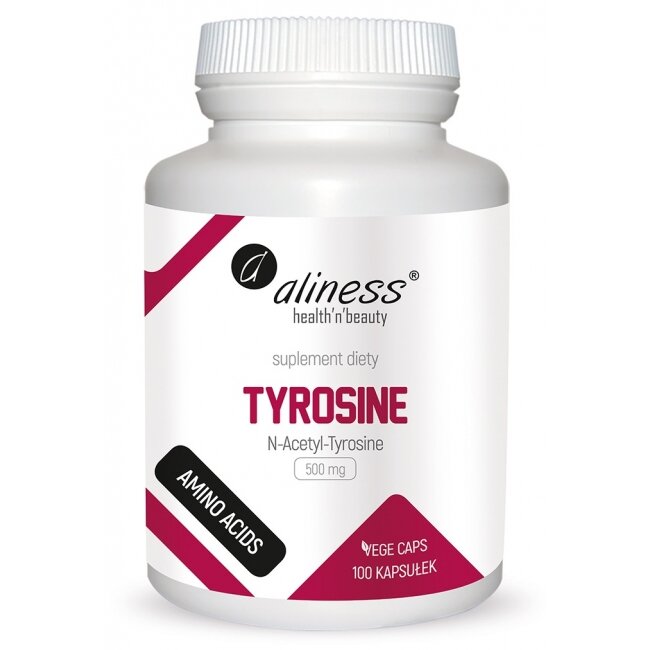 Aliness N-Acetyl-Tyrosine 500 mg 100 Vege Kapsułek