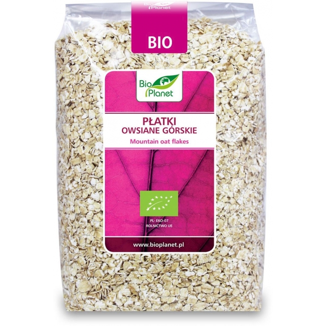 Płatki owsiane górskie 600 g BIO Bio Planet