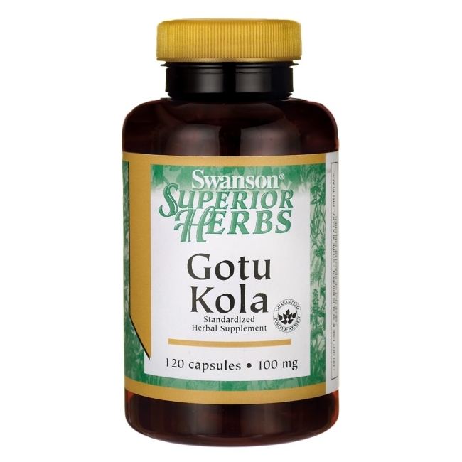 Swanson Gotu Kola ekstrakt 100 mg 120 kapsułek 