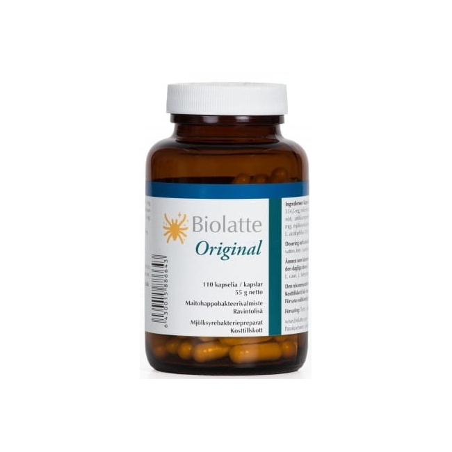 Biolatte Original (Ludzkie Szczepy Bakterii Kwasu Mlekowego) 110 kapsułek 