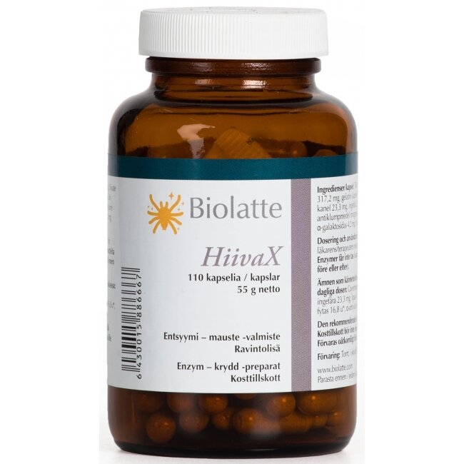 Biolatte Hiivax (Enzymy vs Candida) 110 kapsułek 