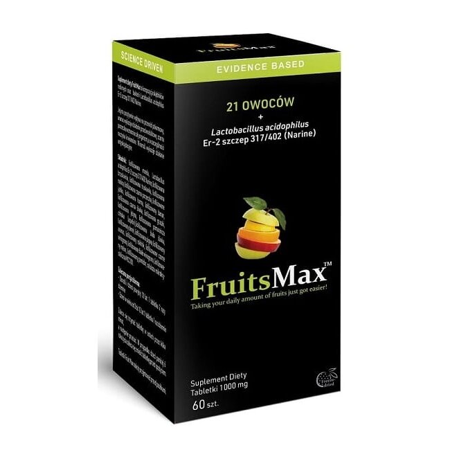 FruitsMax 1000 mg 60 tabletek do ssania Narum