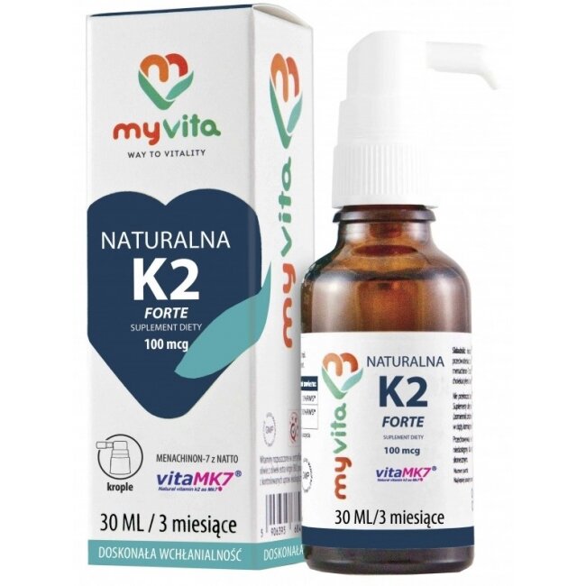 MyVita Witamina K2 MK-7 100 mcg krople 30 ml 