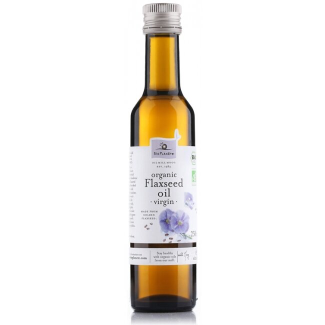 Olej lniany tłoczony na zimno 250 ml BIO Bio Planet 