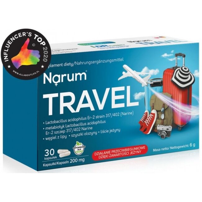 Narum Travel 200 mg 30 kapsułek 