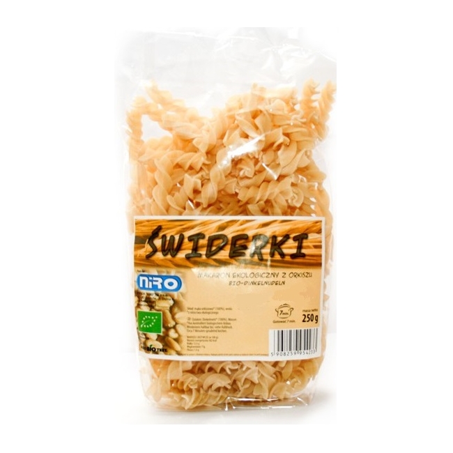 Makaron świderki orkiszowe 250 g BIO Niro