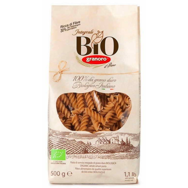 Makaron fusilli pełnoziarnisty 500 g BIO Granoro