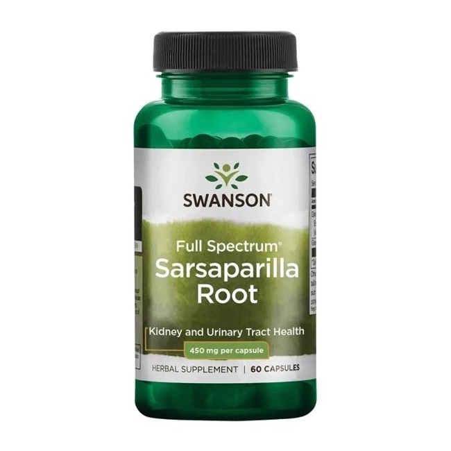 Swanson Sarsaparilla Kolcorośl 450mg 60 kaps.