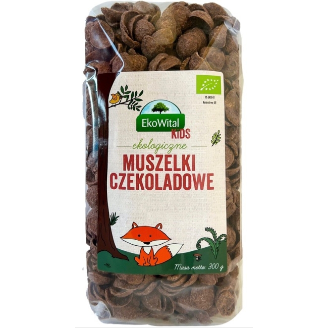 Muszelki czekoladowe 300 g BIO Eko-Wital