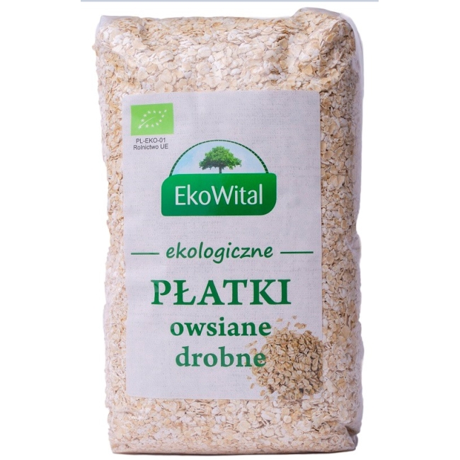 Płatki owsiane drobne 600 g BIO Eko-Wital