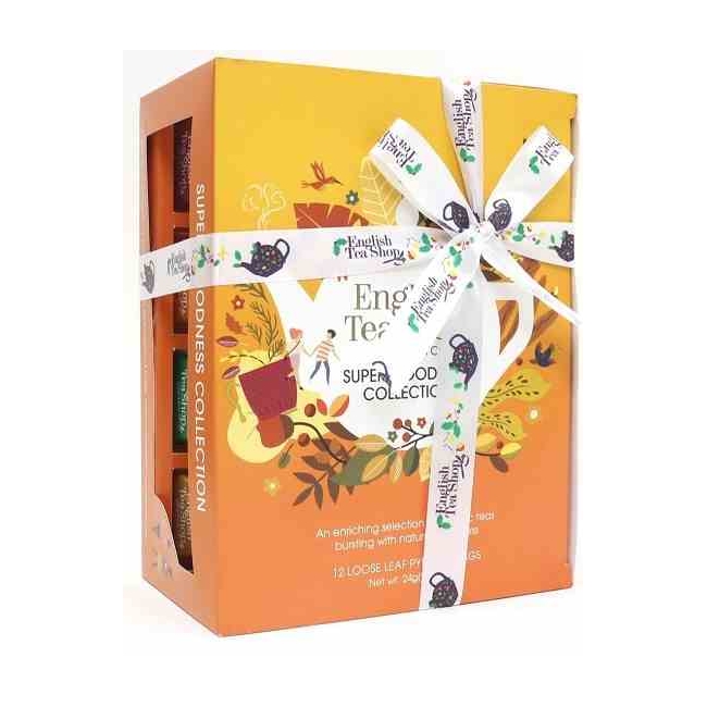 Zestaw herbatek super goodness 12 piramidek x 2g (24 g) BIO English tea