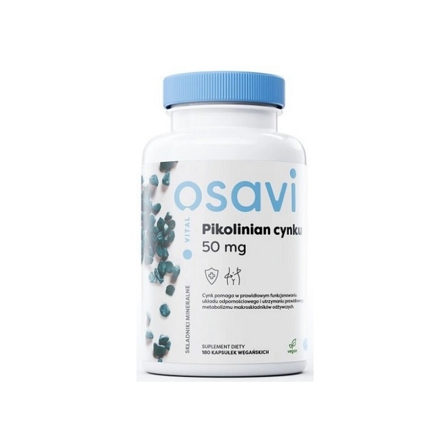Osavi Pikolinian Cynku 50 mg 180 kapsułek PROMOCJA!