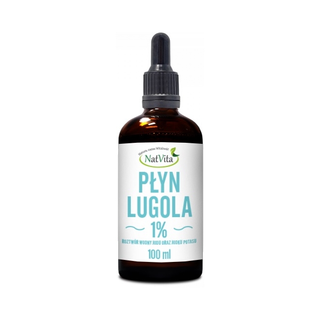 Płyn Lugola 1% roztwór wodny jodu 100 ml Natvita 