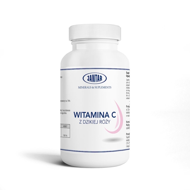 Jantar Witamina C z dzikej róży 945mg 100 kapsułek 