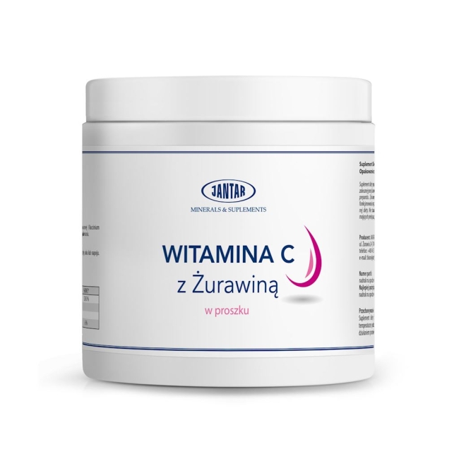 Jantar Witamina C z żurawiną 1000mg w proszku 300 g