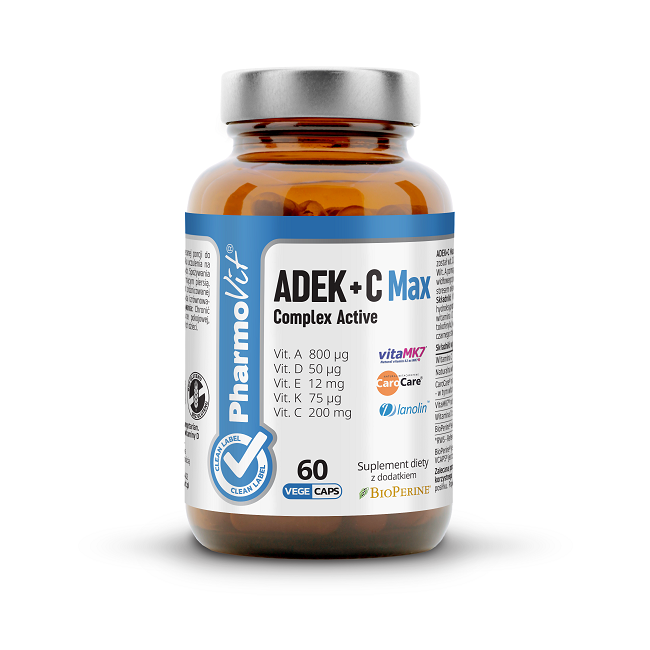 Pharmovit Witaminy ADEK + witamina C Complex 60 kapsułek 