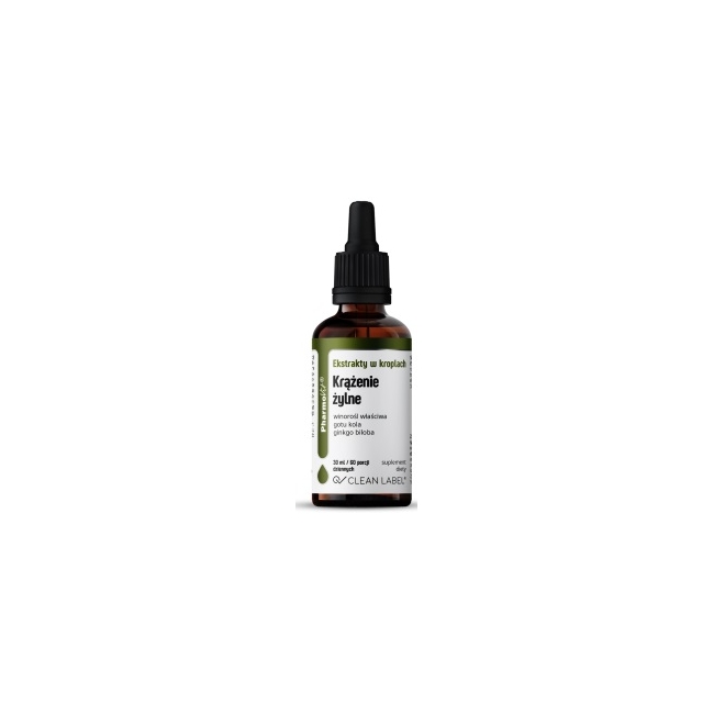 Pharmovit clean label ekstrakty w kroplach na prawidłowe krążenie żylne 30 ml  