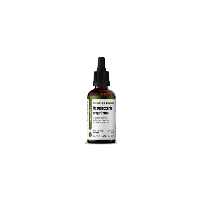 Pharmovit clean label ekstrakty w kroplach na oczyszczanie organizmu 30 ml  