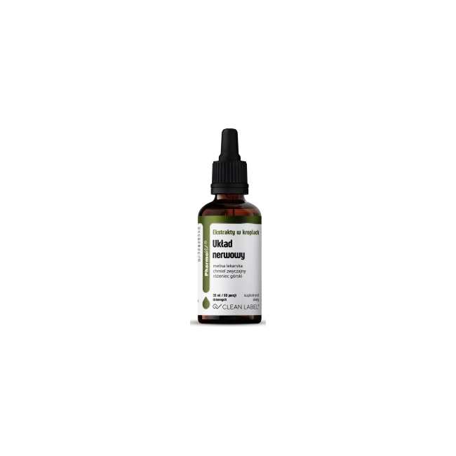 Pharmovit clean label ekstrakty w kroplach na układ nerwowy 30 ml 