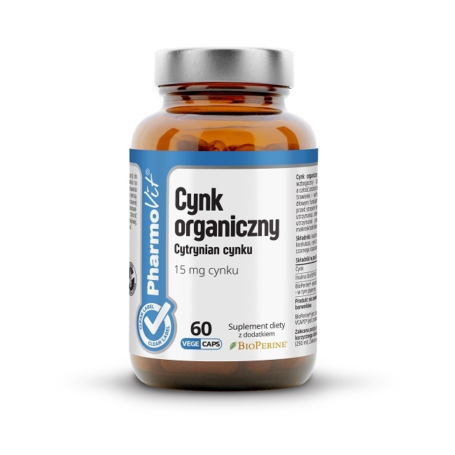 Pharmovit Cynk organiczny 15mg 60 kapsułek 