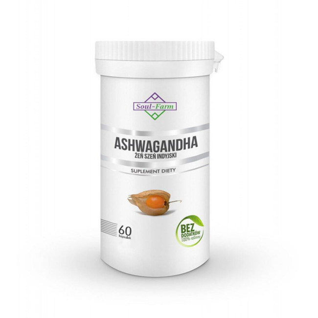 Soul Farm Ashwagandha ekstrakt 500 mg 60 kapsułek 