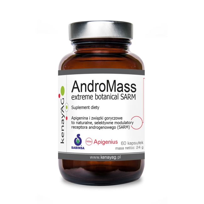Kenay AndroMass apigenina + gorzki melon 60 kapsułek
