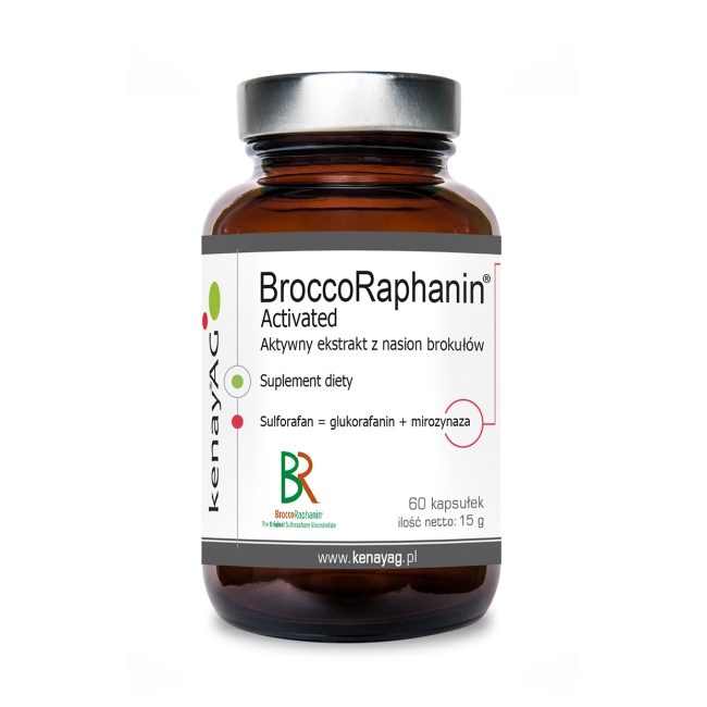 Kenay BroccoRaphanin® Activated - Aktywny ekstrakt z nasion brokułów 60 kapsułek