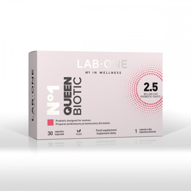 LAB ONE N°1 QueenBiotic 30 kapsułek DATA: 03/2027 PROMOCJA