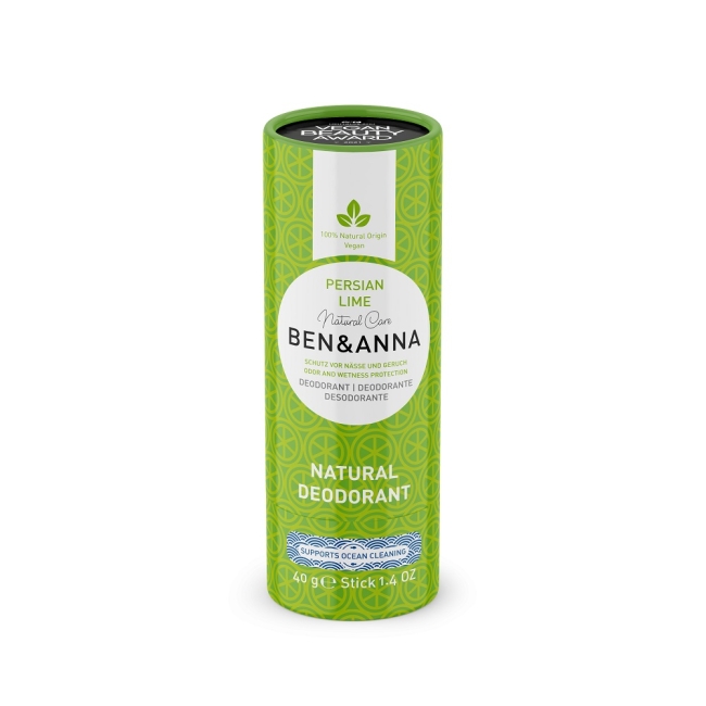 Ben&Anna dezodorant w sztyfcie na bazie sody Persian Lime 40 g 