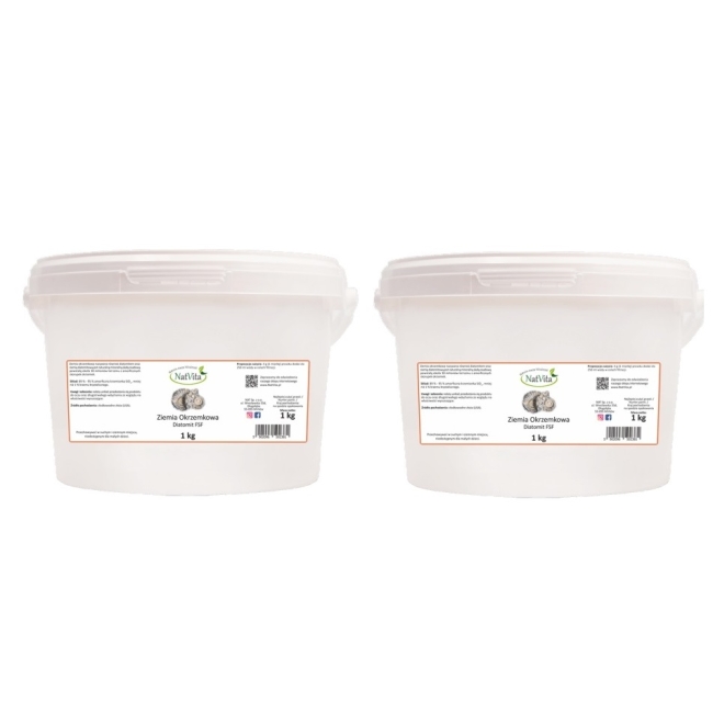 Natvita Ziemia okrzemkowa Diatomit 1 kg x 2sztuki