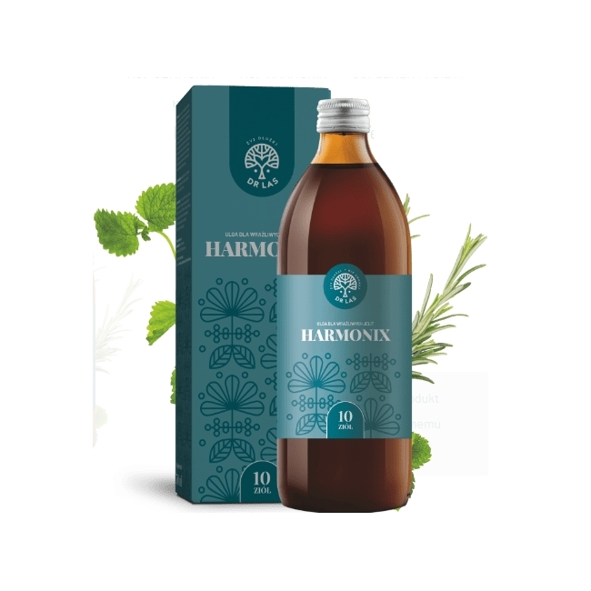Harmonix preparat ziołowy płyn 500ml Dr Las data ważności 17.11.2026