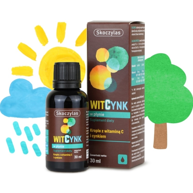 WitCynk witamina C i cynk w płynie 30 ml Skoczylas