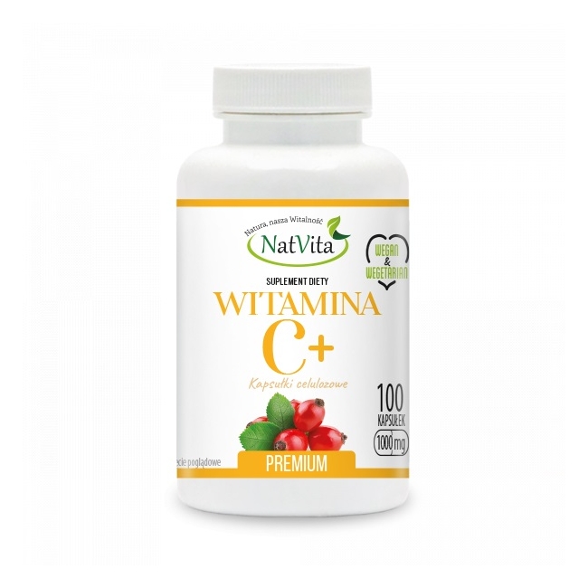Natvita witamina C+ 1000 mg 100 kapsułek