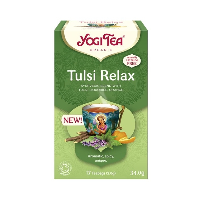 Herbatka Tulsi Relax BIO 17 saszetek Yogi Tea
