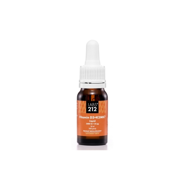 LABS212 Witamina D3 + K2 krople 10 ml PROMOCJA