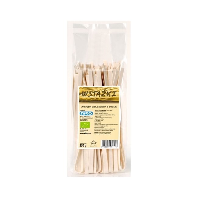 Makaron orkiszowy wstążki 250 g BIO Niro