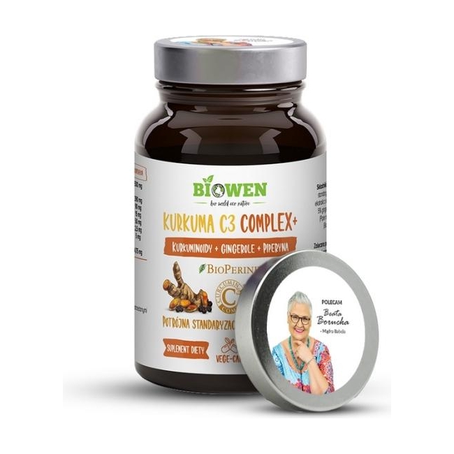 Biowen Kurkuma C3 Complex + 98% kurkuminoidów 60 kapsułek