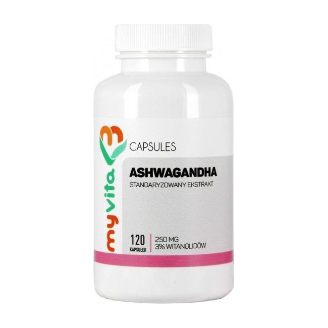 MyVita Ashwagandha 250mg 120kapsułek PROMOCJA!