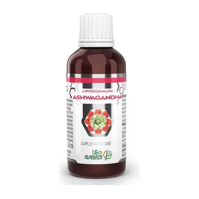 B&M Ashwagandha płyn 50ml Botanical & Medicinal Research 