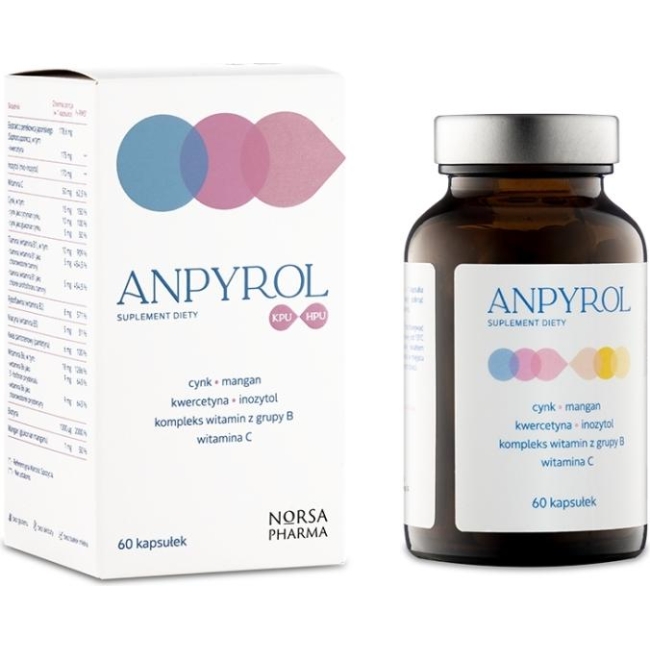 NorsaPharma Anpyrol KPU/HPU 60 kapsułek Norsa Pharma